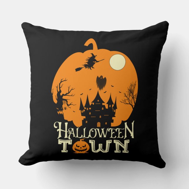 Halloween Town Kussen (Voorkant)