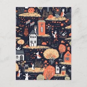 Halloween Town Poster Briefkaart
