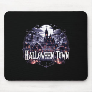Halloween Town Skeleton Ghost Pumpkin naar Hallowe Muismat