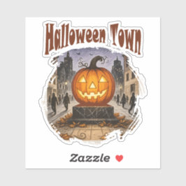 Halloween Town Sticker