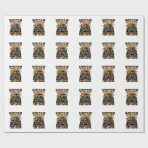 Halloween Tractor T-shirt Grappige Boerderij Heks Cadeaupapier