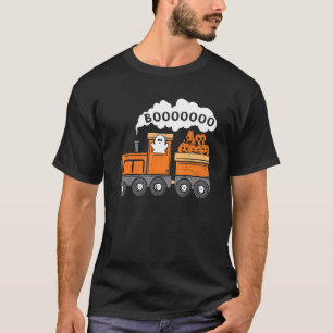 Halloween Train Boo Ghost Pumpkin Toddler Kinder B T-shirt