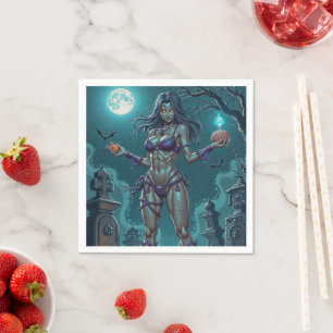 Halloween Traktatie of Zombie Vriendin w Hersenen Servet