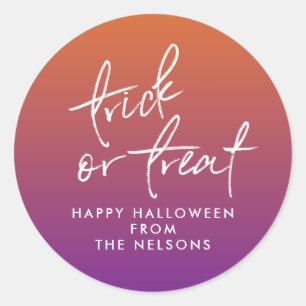 Halloween traktatie tas sticker
