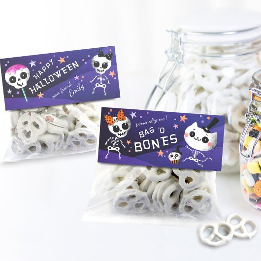 Halloween Treat Bag Topper, DIY Goodie Bag Label