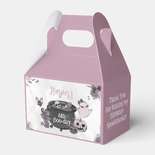 Halloween Treat Box  Bedankdoosjes (Voorkant Zijde)