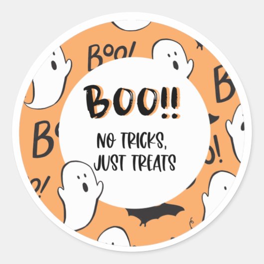 Halloween Treat Gift Sticker (Voorkant)