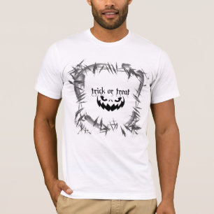 Halloween "Treat or Trick" monster modern design T-shirt