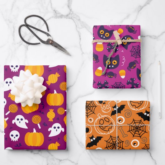 HALLOWEEN TREATS INPAKPAPIER VEL (Voorkant)
