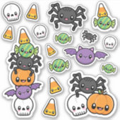 Halloween Treats Vinyl Sticker (Voorkant)