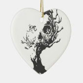 Halloween Tree Skull Keramisch Ornament (Rechts)