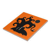 Halloween Tree Tegeltje (Zijkant)