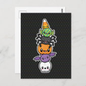 Halloween Trees briefkaart (Voorkant / Achterkant)