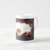 Halloween trendy design porselein kop (Voorkant rechts)