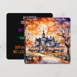 Halloween Trendy Pumpkin Autumn Collectie Kaart