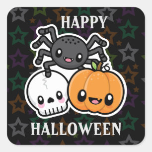 Halloween Trestickers Vierkante Sticker