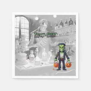 Halloween Trick of Treat Frankenstein Servet