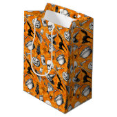 Halloween  Trick-or-Treat Bag Medium Cadeauzakje (Achterkant Gekanteld)