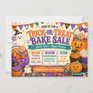 Halloween Trick-or-Treat Bakverkoop Kaart