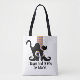 Halloween Trick or treat Black Cat Witch Shoes Draagtas