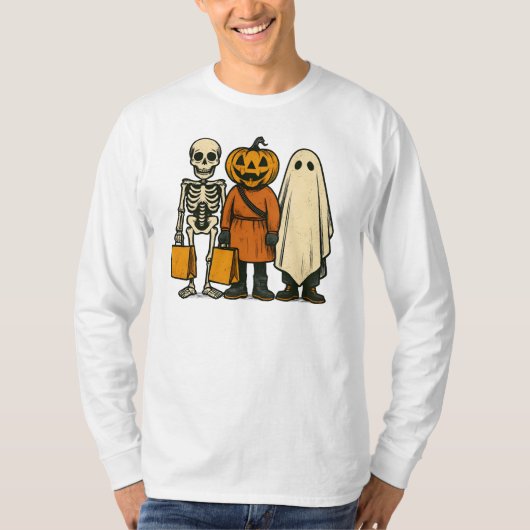 Halloween Trick or treat Crew T-shirt (Voorkant)