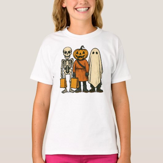 Halloween Trick or Treat Crew T-shirt (Voorkant)