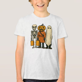 Halloween Trick or treat Crew Tri-Blend Shirt
