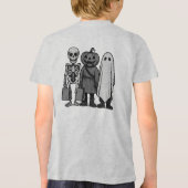 Halloween Trick or treat Crew Tri-Blend Shirt (Achterkant)