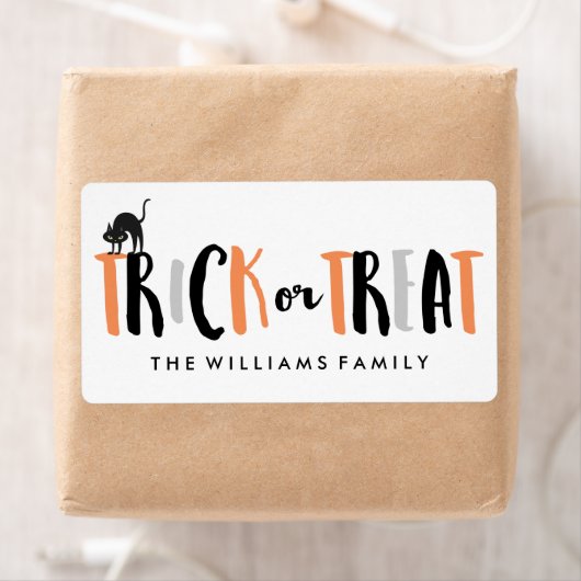 Halloween Trick or treat Etiket (Insitu)