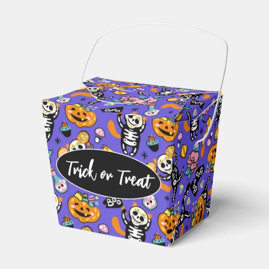Halloween Trick or treat Favor Box Bedankdoosjes (Voorkant Zijde)