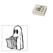 Halloween trick or treat geest 	rubberstempel (Gestempeld)
