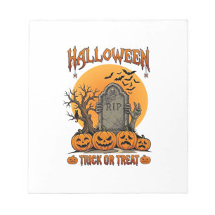 Halloween Trick Or Treat Grafsteen Zombie Handen P Notitieblok