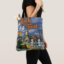 Halloween Trick or Treat Grappige Dansende Skelett