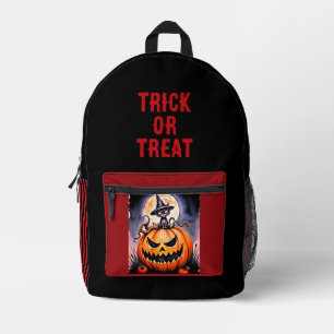 Halloween, Trick or Treat, Griezeldruk Pompoenen Bedrukte Rugzak