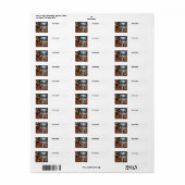 Halloween trick or treat kinderen etiket (Full Sheet)