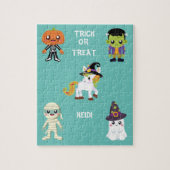 HALLOWEEN "TRICK OR TREAT KINDEREN GEPUBLICEERD LEGPUZZEL (Verticaal)