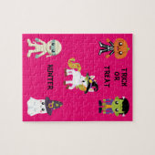 HALLOWEEN "TRICK OR TREAT KINDEREN GEPUBLICEERD LEGPUZZEL (Horizontaal)