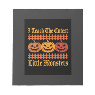 Halloween Trick Or Treat Kleine Monsters Pompoen D Notitieblok