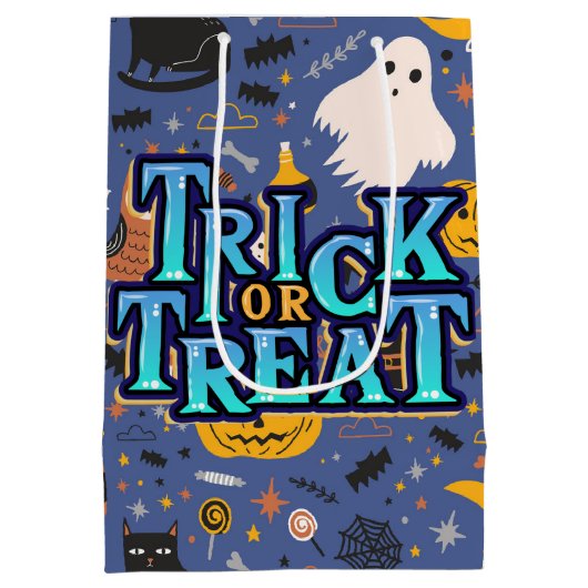 Halloween Trick or treat Medium Cadeauzakje (Achterkant)