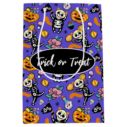 Halloween Trick or treat Medium Cadeauzakje (Voorkant)
