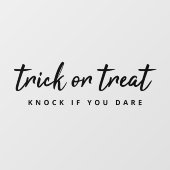 Halloween Trick or treat | Moderne, stijlvolle deu Raamsticker (Vel)