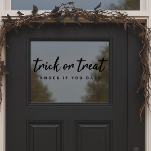 Halloween Trick or treat   Moderne, stijlvolle deu Raamsticker