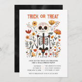 Halloween Trick or Treat Party Invitation (Devant / Derrière)