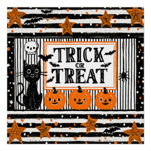 Halloween Trick or Treat Perfect Poster