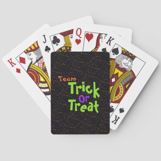 Halloween / Trick or Treat / Pokerkaarten (Achterkant)