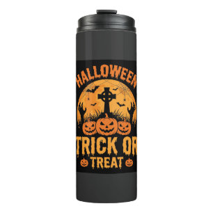 Halloween Trick-or-Treat Pompoen Begraafplaats Ont Thermosbeker