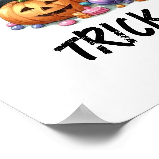 HALLOWEEN TRICK OR TREAT POSTER (Hoek)