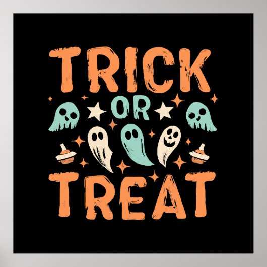 Halloween Trick or treat Poster (Voorkant)