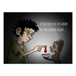 Halloween 'Trick or Treat' Poster Perfect Poster