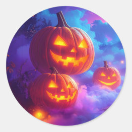 Halloween Trick or treat Ronde Sticker